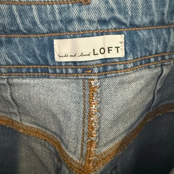 LOFT Medium Wash Wide Leg Jeans - Picture 7 of 8